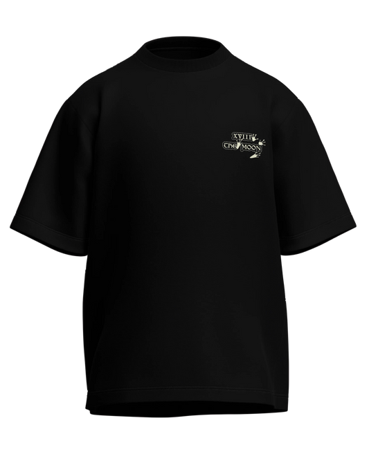The Moon of Frogs Oversized French Terry Cotton Premium Streetwear T-shirt Loom of Thirds India's No. 1 Art-led streetwear brand based in Kolkata by Sidhartha Mohanta & Chirayata Purna Chakrabarty