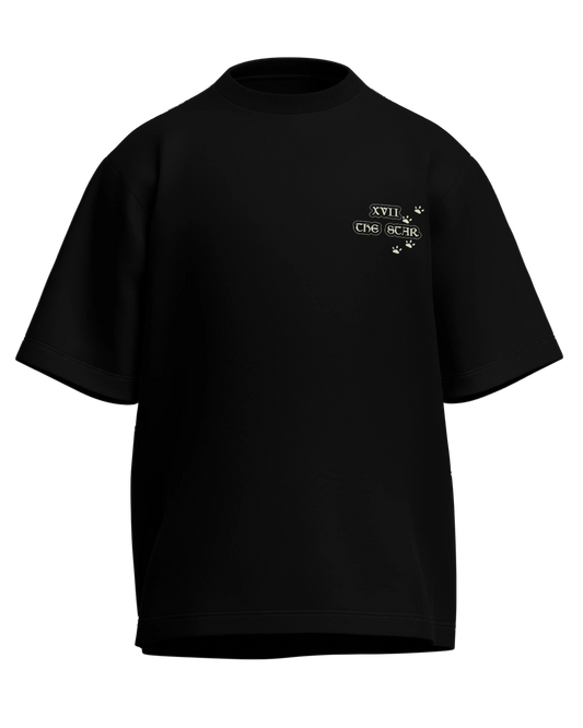 The Star of Dogs Oversized French Terry Cotton Premium Streetwear T-shirt Loom of Thirds India's No. 1 Art-led streetwear brand based in Kolkata by Sidhartha Mohanta & Chirayata Purna Chakrabarty