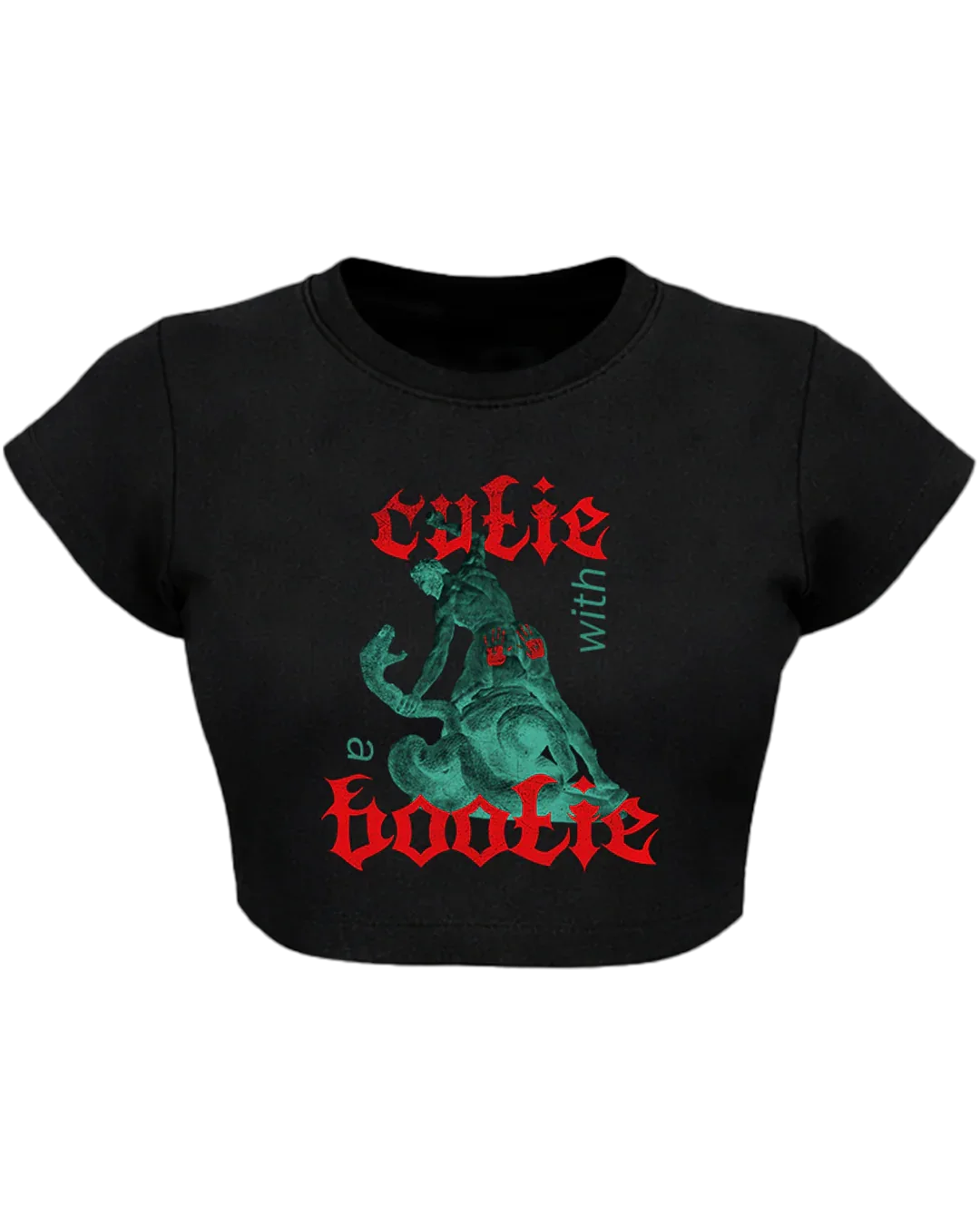Cutie with a Bootie - Baby Tee 100% cotton 240GSM baby T-shirt Loom of Thirds India's No. 1 Art-led streetwear brand based in Kolkata by Sidhartha Mohanta & Chirayata Purna Chakrabarty