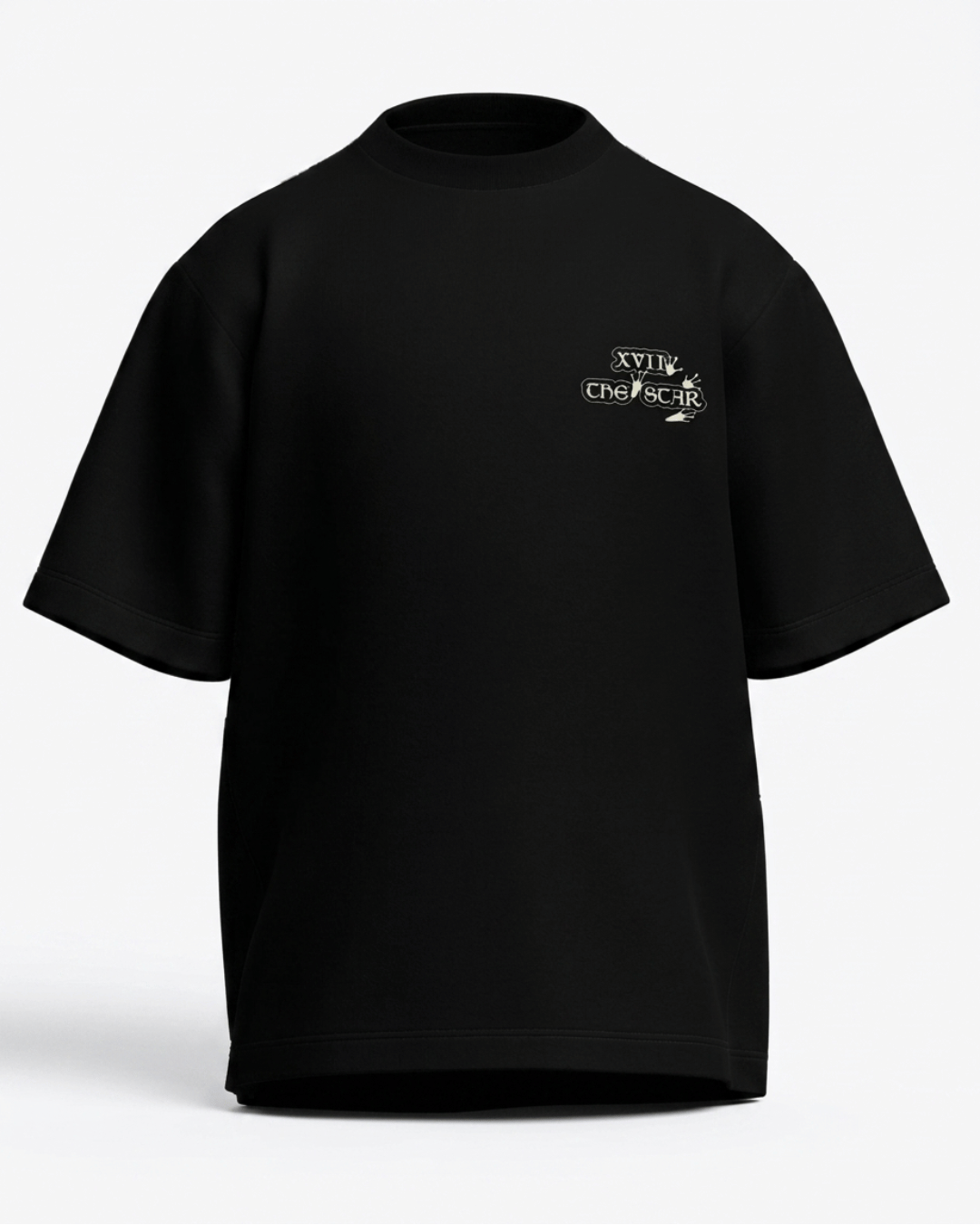 The Star of Frogs – Tarot Oversized T-Shirt Oversized French Terry Cotton Premium Streetwear T-shirt Loom of Thirds India's No. 1 Art-led, graphic streetwear brand based in Kolkata by Sidhartha Mohanta & Chirayata Purna Chakrabarty