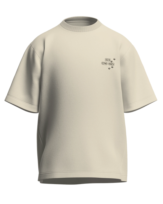 The Sun of Dogs Oversized French Terry Cotton Premium Streetwear T-shirt Loom of Thirds India's No. 1 Art-led streetwear brand based in Kolkata by Sidhartha Mohanta & Chirayata Purna Chakrabarty