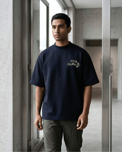 The Star of Frogs – Tarot Oversized T-Shirt Oversized French Terry Cotton Premium Streetwear T-shirt Loom of Thirds India's No. 1 Art-led, graphic streetwear brand based in Kolkata by Sidhartha Mohanta & Chirayata Purna Chakrabarty