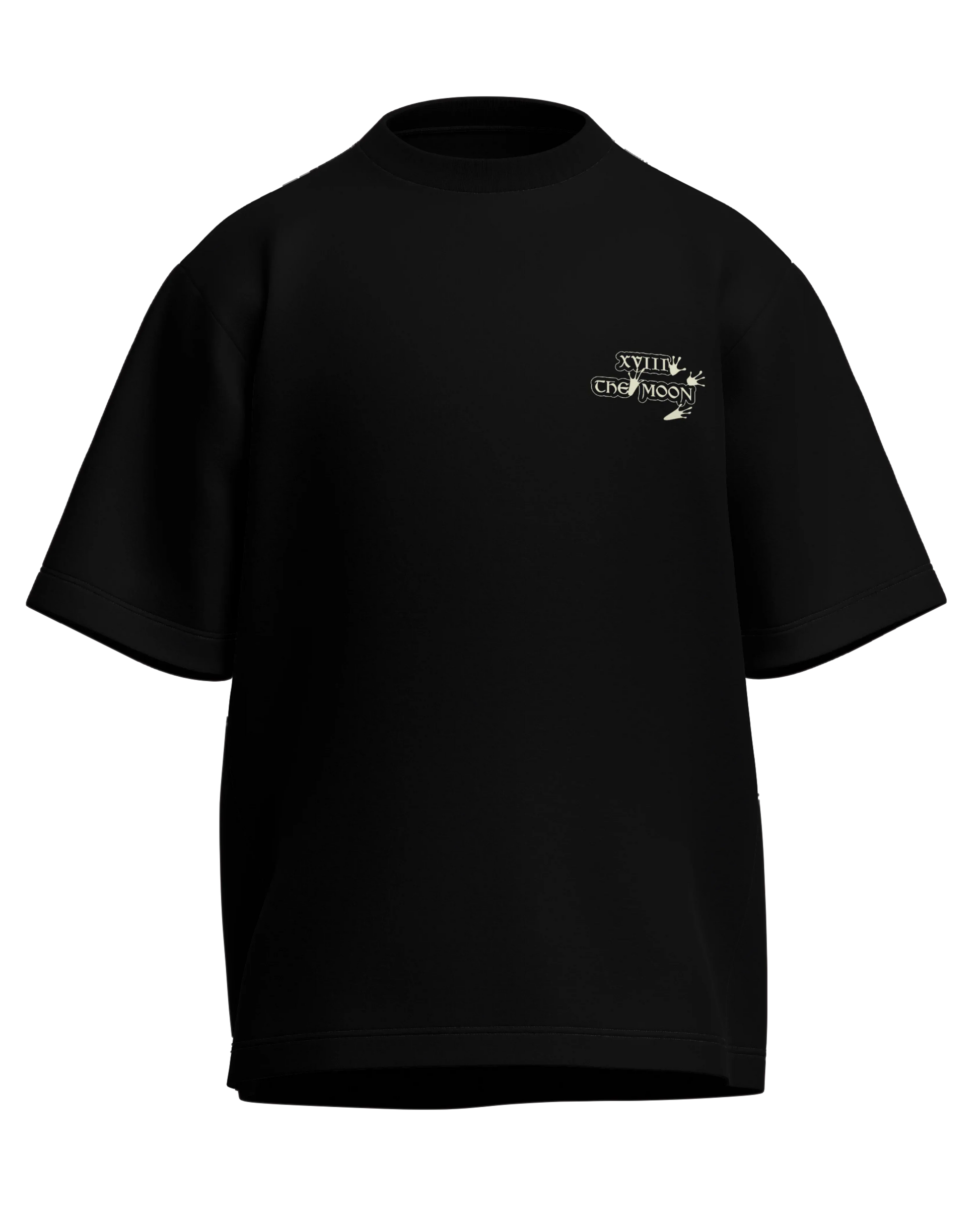 The Moon of Frogs Oversized French Terry Cotton Premium Streetwear T-shirt Loom of Thirds India's No. 1 Art-led streetwear brand based in Kolkata by Sidhartha Mohanta & Chirayata Purna Chakrabarty