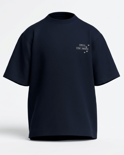The Moon of Dogs – Tarot Oversized T-Shirt Oversized French Terry Cotton Premium Streetwear T-shirt Loom of Thirds India's No. 1 Art-led, graphic streetwear brand based in Kolkata by Sidhartha Mohanta & Chirayata Purna Chakrabarty