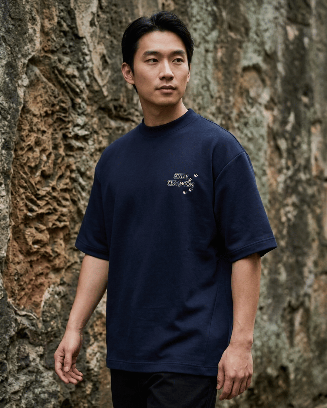 The Moon of Cats – Tarot Oversized T-Shirt Oversized French Terry Cotton Premium Streetwear T-shirt Loom of Thirds India's No. 1 Art-led, graphic streetwear brand based in Kolkata by Sidhartha Mohanta & Chirayata Purna Chakrabarty
