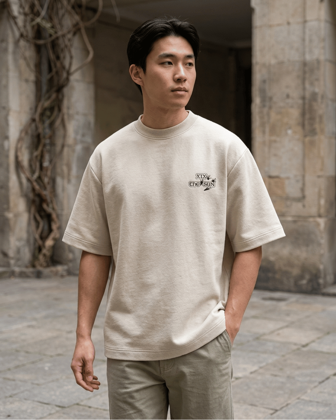 The Sun of Frogs – Tarot Oversized T-Shirt Oversized French Terry Cotton Premium Streetwear T-shirt Loom of Thirds India's No. 1 Art-led, graphic streetwear brand based in Kolkata by Sidhartha Mohanta & Chirayata Purna Chakrabarty