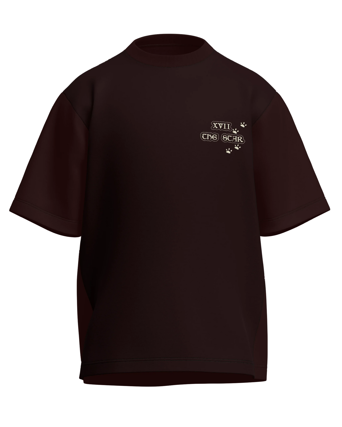 The Star of Dogs Oversized French Terry Cotton Premium Streetwear T-shirt Loom of Thirds India's No. 1 Art-led streetwear brand based in Kolkata by Sidhartha Mohanta & Chirayata Purna Chakrabarty