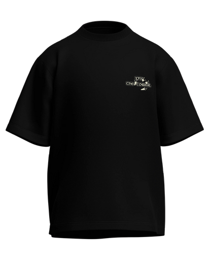 The Tower of Frogs Oversized French Terry Cotton Premium Streetwear T-shirt Loom of Thirds India's No. 1 Art-led streetwear brand based in Kolkata by Sidhartha Mohanta & Chirayata Purna Chakrabarty