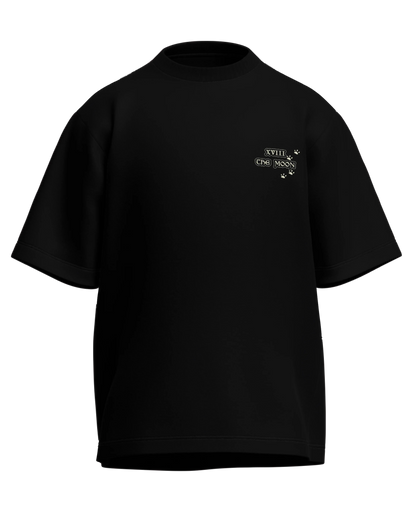 The Moon of Cats Oversized French Terry Cotton Premium Streetwear T-shirt Loom of Thirds India's No. 1 Art-led streetwear brand based in Kolkata by Sidhartha Mohanta & Chirayata Purna Chakrabarty