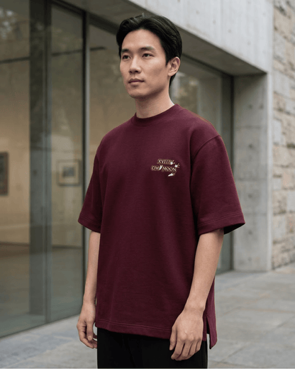 The Moon of Frogs – Tarot Oversized T-Shirt Oversized French Terry Cotton Premium Streetwear T-shirt Loom of Thirds India's No. 1 Art-led, graphic streetwear brand based in Kolkata by Sidhartha Mohanta & Chirayata Purna Chakrabarty