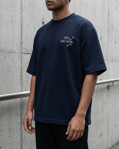 The Star of Cats – Tarot Oversized T-Shirt Oversized French Terry Cotton Premium Streetwear T-shirt Loom of Thirds India's No. 1 Art-led, graphic streetwear brand based in Kolkata by Sidhartha Mohanta & Chirayata Purna Chakrabarty