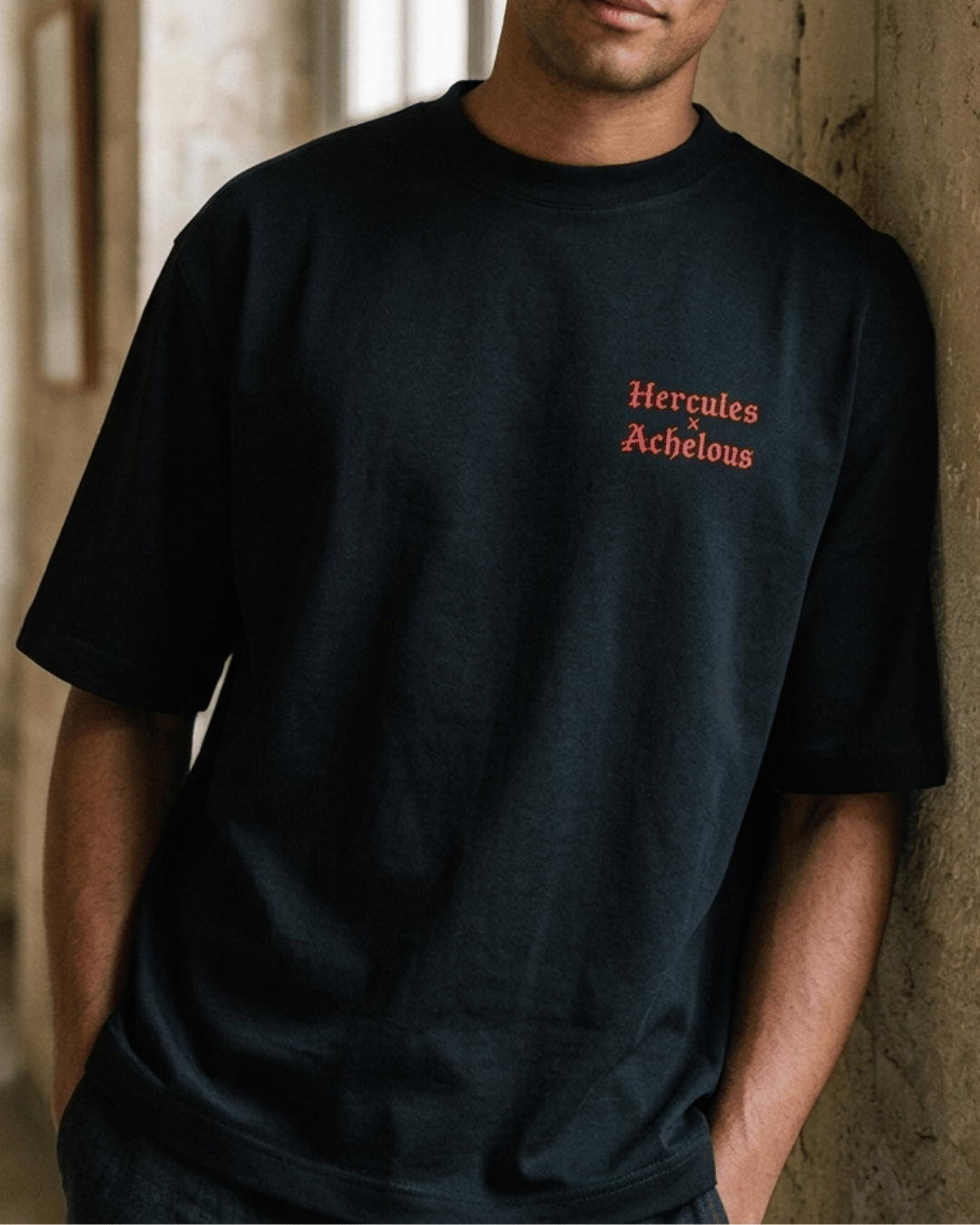 Cutie with a Bootie – Classical Art Oversized Tee Oversized French Terry Cotton Premium Streetwear T-shirt Loom of Thirds India's No. 1 Art-led, graphic streetwear brand based in Kolkata by Sidhartha Mohanta & Chirayata Purna Chakrabarty