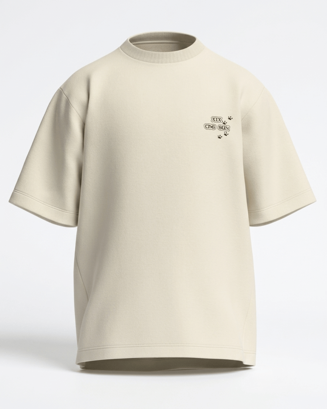 The Sun of Dogs – Tarot Oversized T-Shirt Oversized French Terry Cotton Premium Streetwear T-shirt Loom of Thirds India's No. 1 Art-led, graphic streetwear brand based in Kolkata by Sidhartha Mohanta & Chirayata Purna Chakrabarty