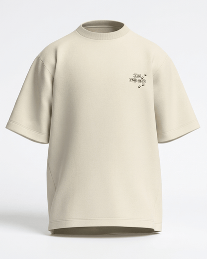 The Sun of Dogs – Tarot Oversized T-Shirt Oversized French Terry Cotton Premium Streetwear T-shirt Loom of Thirds India's No. 1 Art-led, graphic streetwear brand based in Kolkata by Sidhartha Mohanta & Chirayata Purna Chakrabarty