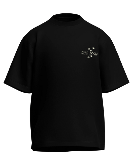 The Fool of Cats Oversized French Terry Cotton Premium Streetwear T-shirt Loom of Thirds India's No. 1 Art-led streetwear brand based in Kolkata by Sidhartha Mohanta & Chirayata Purna Chakrabarty