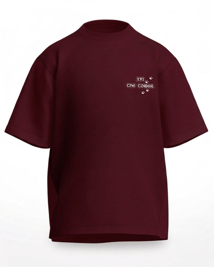 The Tower of Dogs – Tarot Oversized T-Shirt Oversized French Terry Cotton Premium Streetwear T-shirt Loom of Thirds India's No. 1 Art-led, graphic streetwear brand based in Kolkata by Sidhartha Mohanta & Chirayata Purna Chakrabarty
