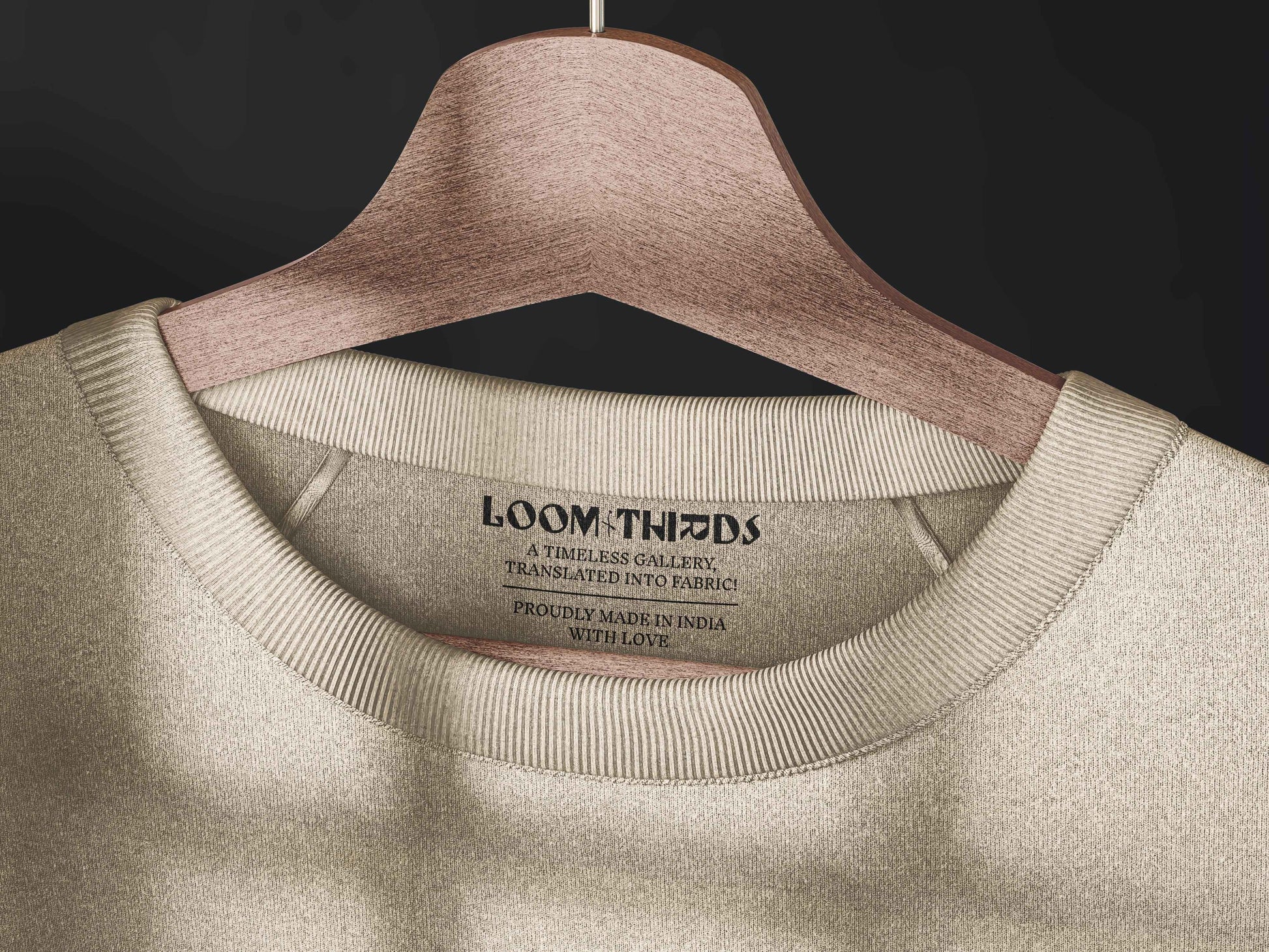 The Sun of Dogs Oversized French Terry Cotton Premium Streetwear T-shirt Loom of Thirds India's No. 1 Art-led streetwear brand based in Kolkata by Sidhartha Mohanta & Chirayata Purna Chakrabarty