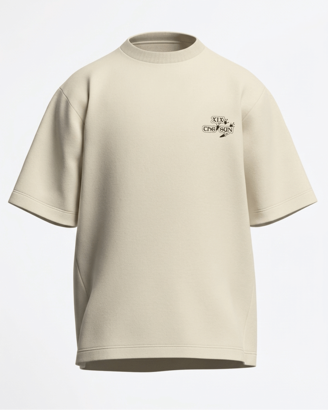 The Sun of Frogs – Tarot Oversized T-Shirt Oversized French Terry Cotton Premium Streetwear T-shirt Loom of Thirds India's No. 1 Art-led, graphic streetwear brand based in Kolkata by Sidhartha Mohanta & Chirayata Purna Chakrabarty